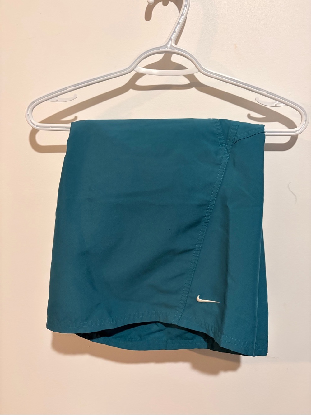 Nike Teal Swim Trunks with Small Swoosh